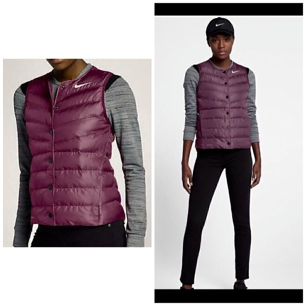 Nike AeroLoft Golf Vest Gilet Berry Bordeaux 856859-609